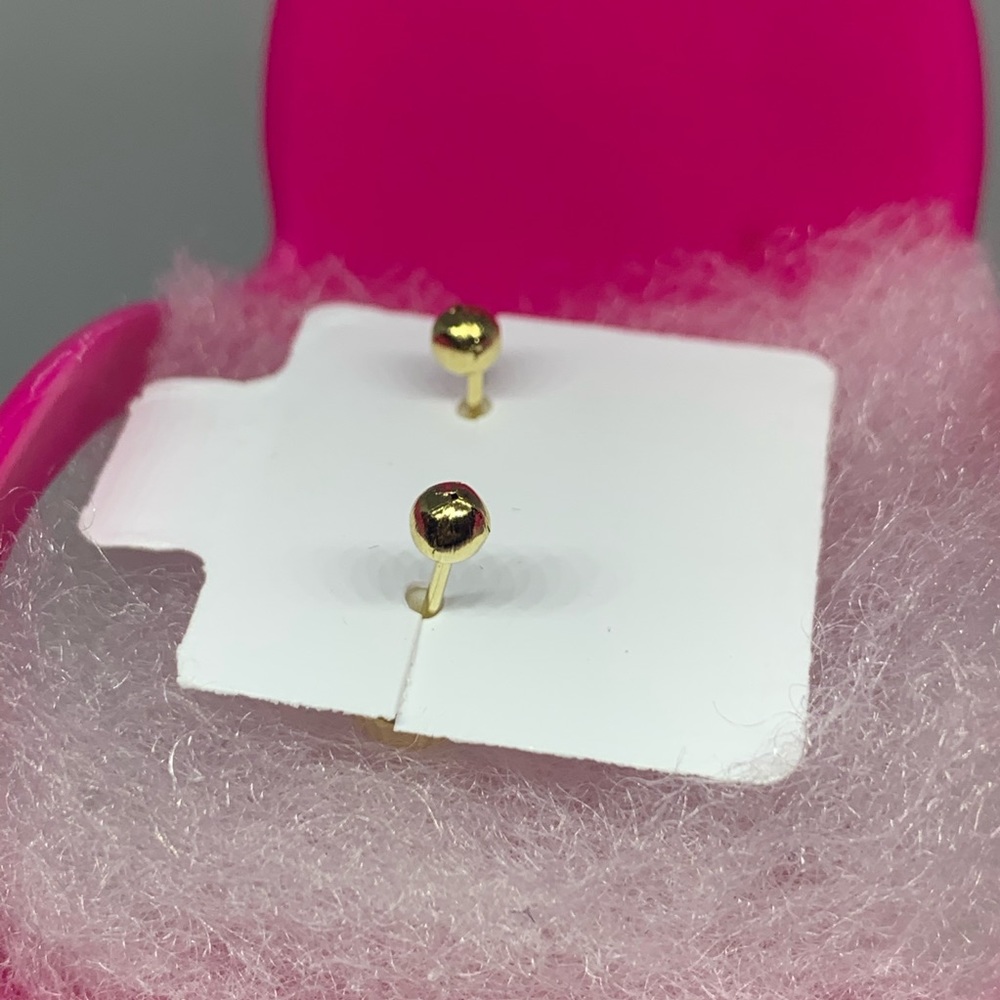 14k Gold Bezel Earrings - Picture 6 of 6